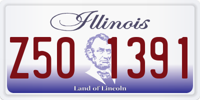 IL license plate Z501391