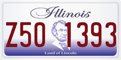 IL license plate Z501393
