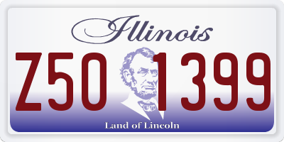 IL license plate Z501399