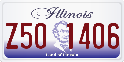 IL license plate Z501406