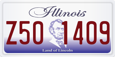 IL license plate Z501409