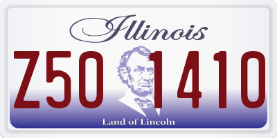 IL license plate Z501410