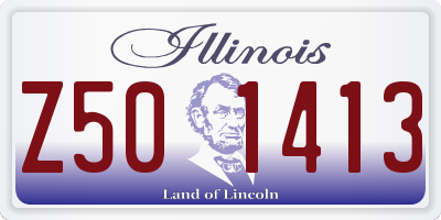 IL license plate Z501413