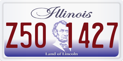 IL license plate Z501427