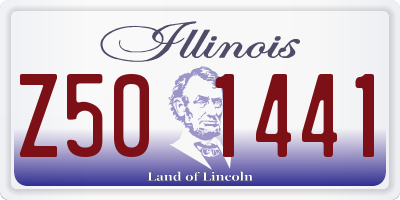 IL license plate Z501441