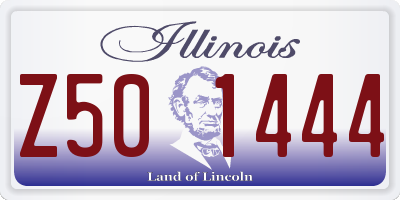 IL license plate Z501444