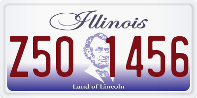 IL license plate Z501456