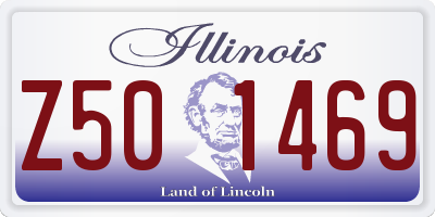 IL license plate Z501469