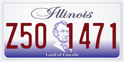 IL license plate Z501471