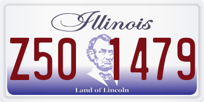 IL license plate Z501479
