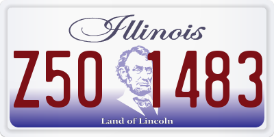 IL license plate Z501483