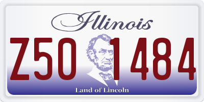 IL license plate Z501484
