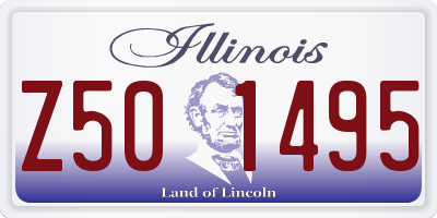 IL license plate Z501495