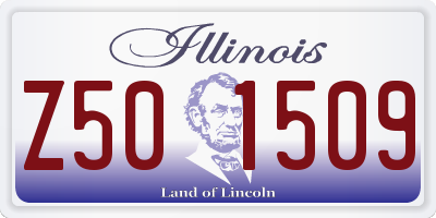 IL license plate Z501509