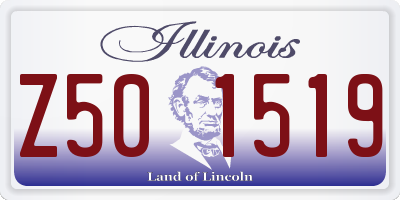 IL license plate Z501519