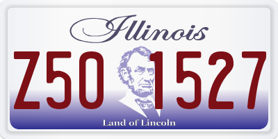 IL license plate Z501527