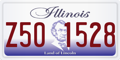 IL license plate Z501528
