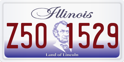 IL license plate Z501529