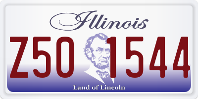 IL license plate Z501544