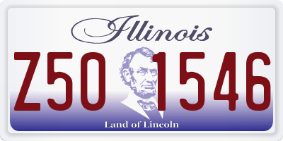 IL license plate Z501546