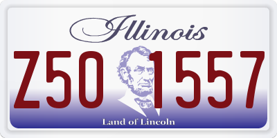 IL license plate Z501557