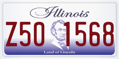 IL license plate Z501568