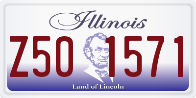 IL license plate Z501571