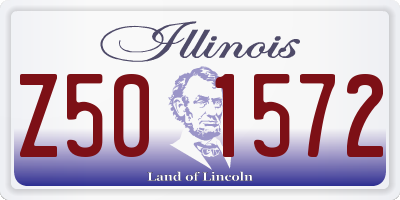 IL license plate Z501572