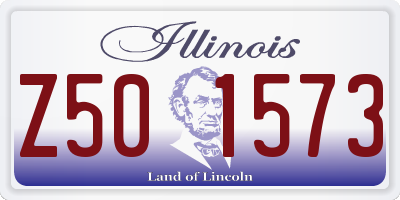 IL license plate Z501573
