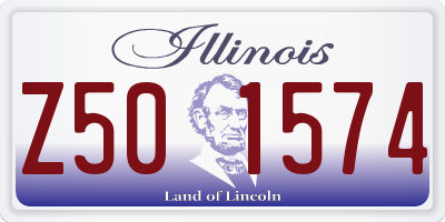 IL license plate Z501574