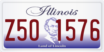 IL license plate Z501576