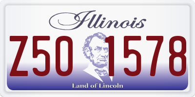 IL license plate Z501578