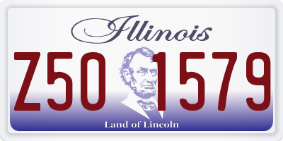 IL license plate Z501579