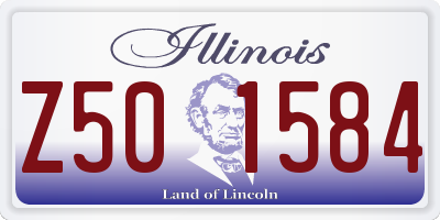 IL license plate Z501584