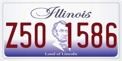 IL license plate Z501586
