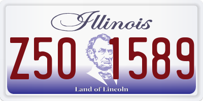 IL license plate Z501589