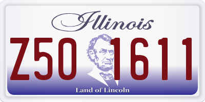 IL license plate Z501611