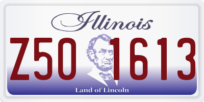 IL license plate Z501613
