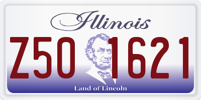 IL license plate Z501621