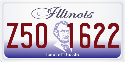 IL license plate Z501622