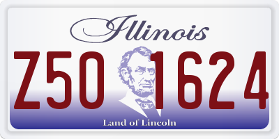 IL license plate Z501624
