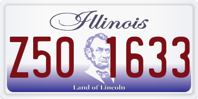 IL license plate Z501633