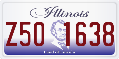 IL license plate Z501638