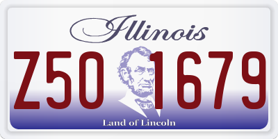 IL license plate Z501679