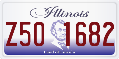 IL license plate Z501682