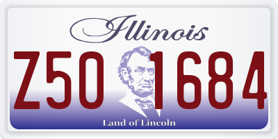 IL license plate Z501684