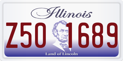 IL license plate Z501689