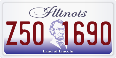 IL license plate Z501690
