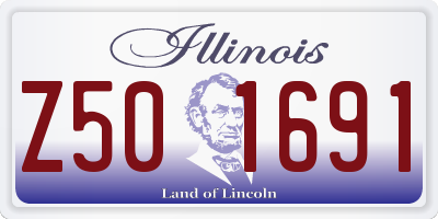 IL license plate Z501691