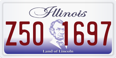 IL license plate Z501697